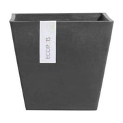 VASO QUADRATO ROTTERDAM NERO 30X30XH26,5CM