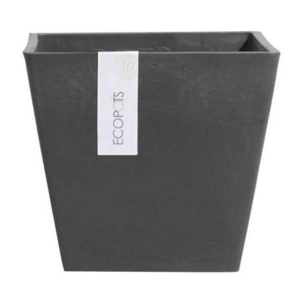 VASO QUADRATO ROTTERDAM NERO 30X30XH26,5CM