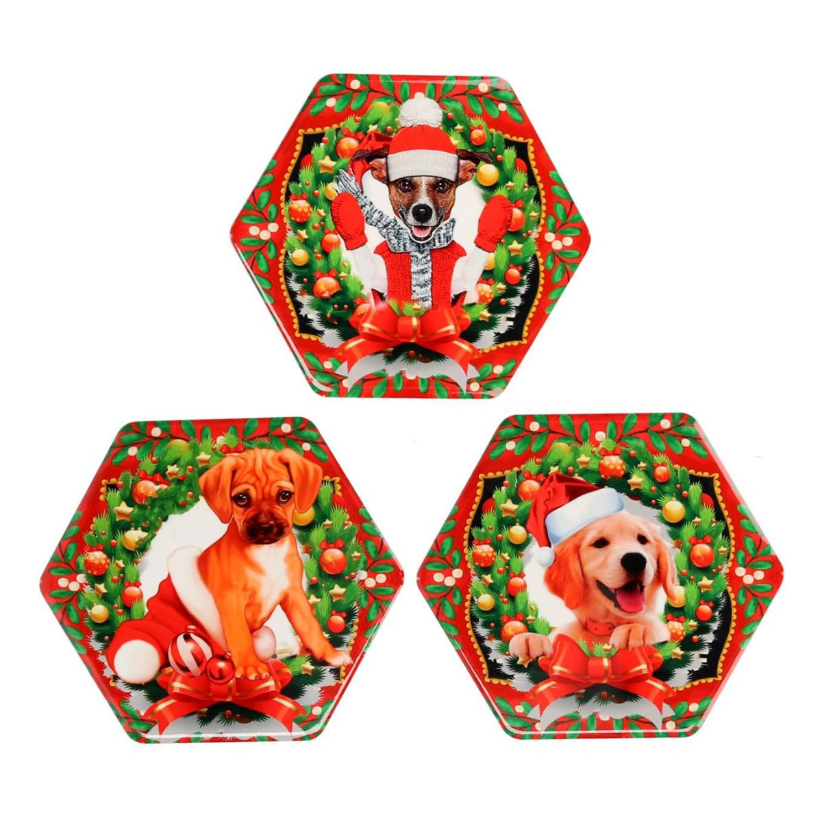 MATTONELLA IN CERAMICA CON CAGNOLINO ASSORTITO 15X17CM