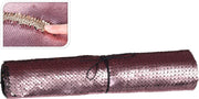 TESSUTO DECORATIVO 25X125CM CON PAILLETTES ROSA E ORO