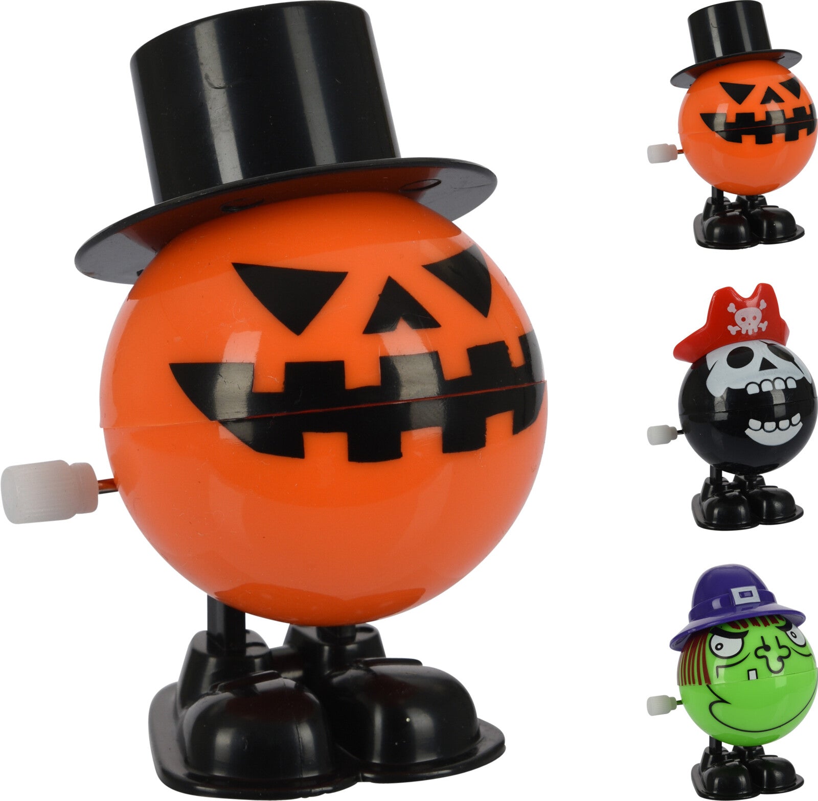1 FIGURA DI HALLOWEEN A CARICA 7CM MODELLO ASSORTITO