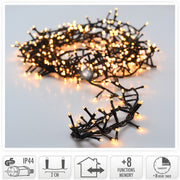 LUCI DI NATALE 1800 LED, 36MT, 8 GIOCHI DI LUCE, BIANCO CALDO