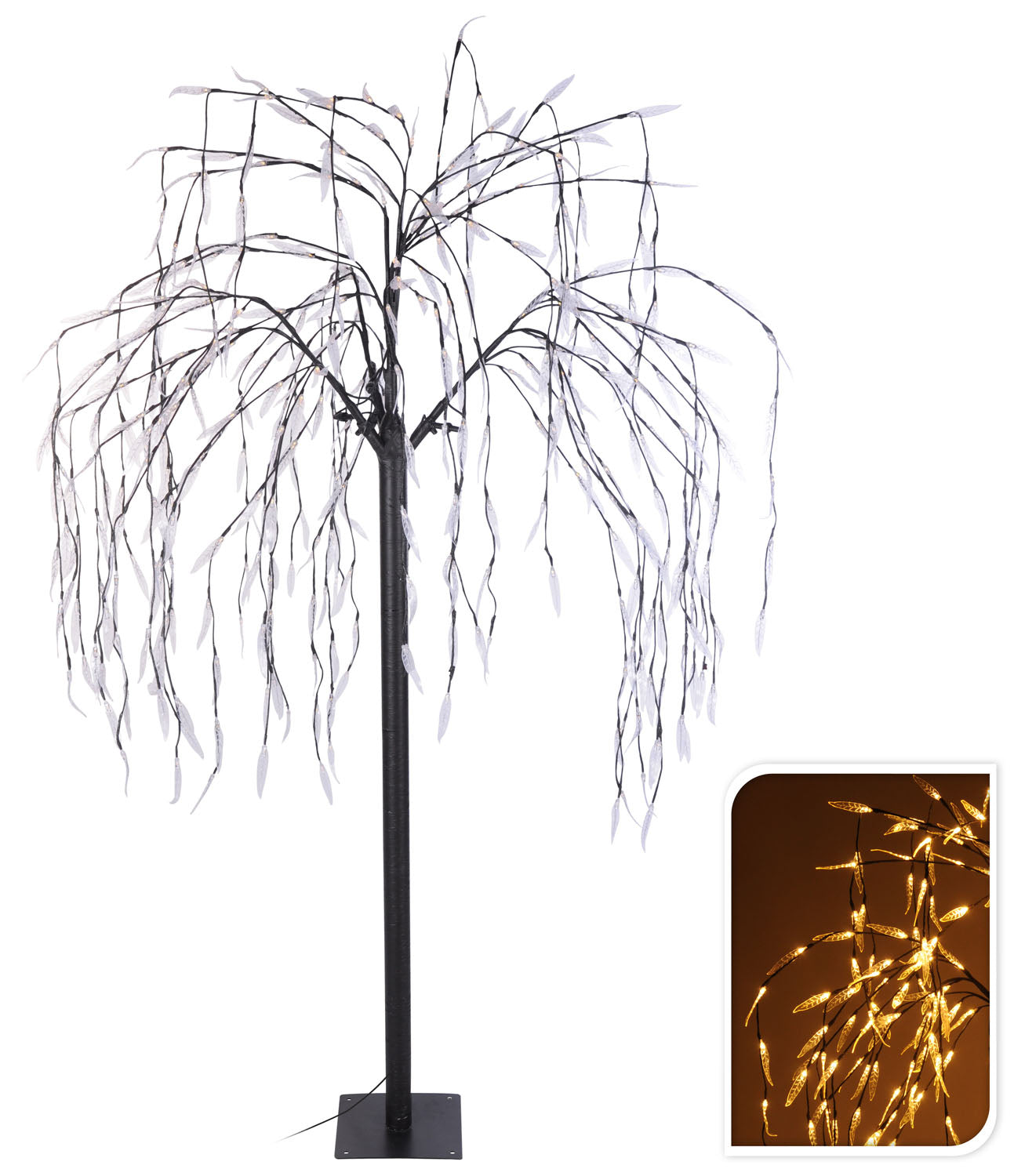 ALBERO 400 LED BIANCO CALDO 180CM