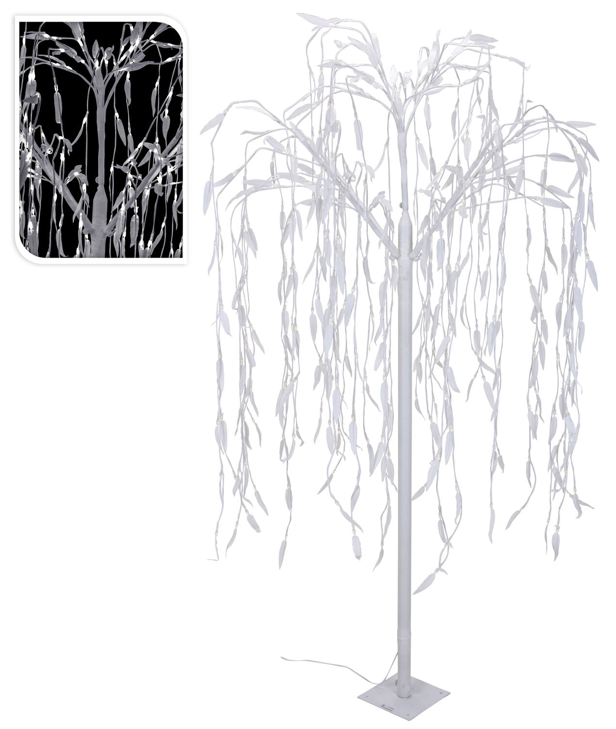 ALBERO WILLOW TREE 360 LED BIANCO FREDDO 180 CM