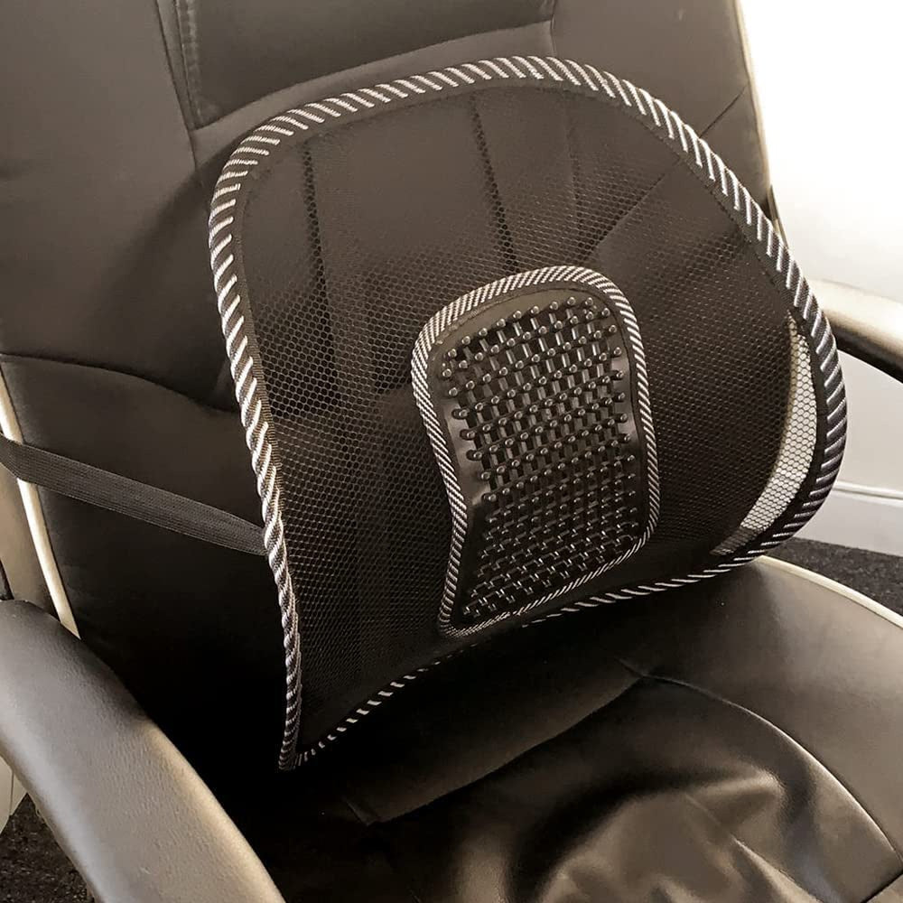 CUSCINO LOMBARE TRASPIRANTE LOMBY NERO