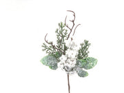 RAMO MINI BACCHE 22CM INNEVATO