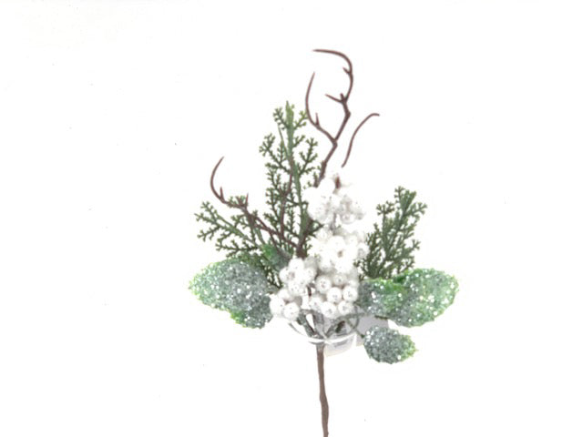 RAMO MINI BACCHE 22CM INNEVATO