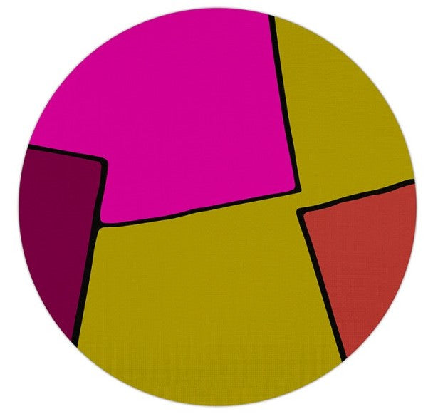 SOTTOPIATTO CACHEMIRE MULTICOLOR DIAMETRO 34 CM