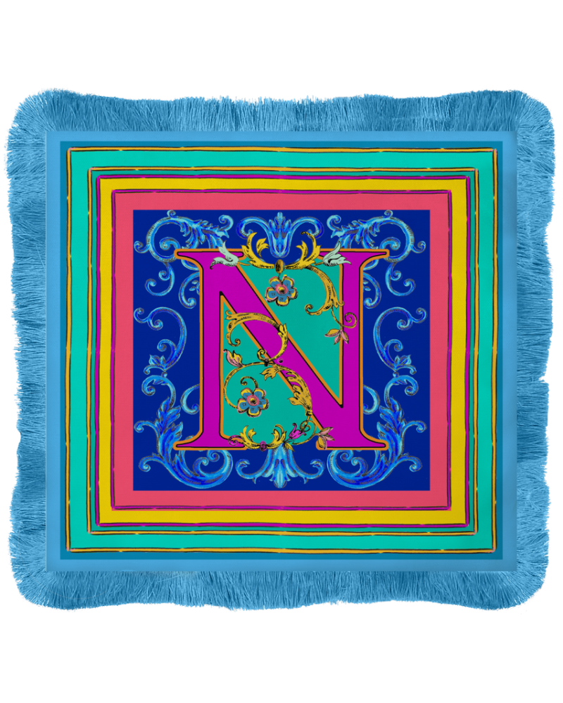 TOVAGLIETTA AMERICANA "N" 38X38 CM - ORTIGIA