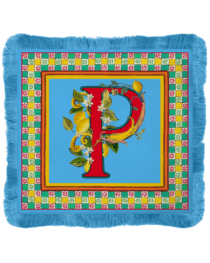 TOVAGLIETTA AMERICANA "P" 38X38 CM - ORTIGIA