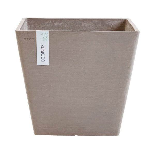 VASO QUADRATO ROTTERDAM TORTORA 40X40XH36CM