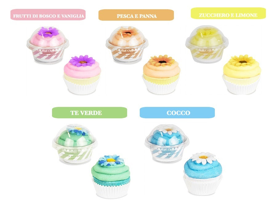 BATH BOMB BOMBA DA BAGNO CUPCAKE FRAGRANZA A SCELTA
