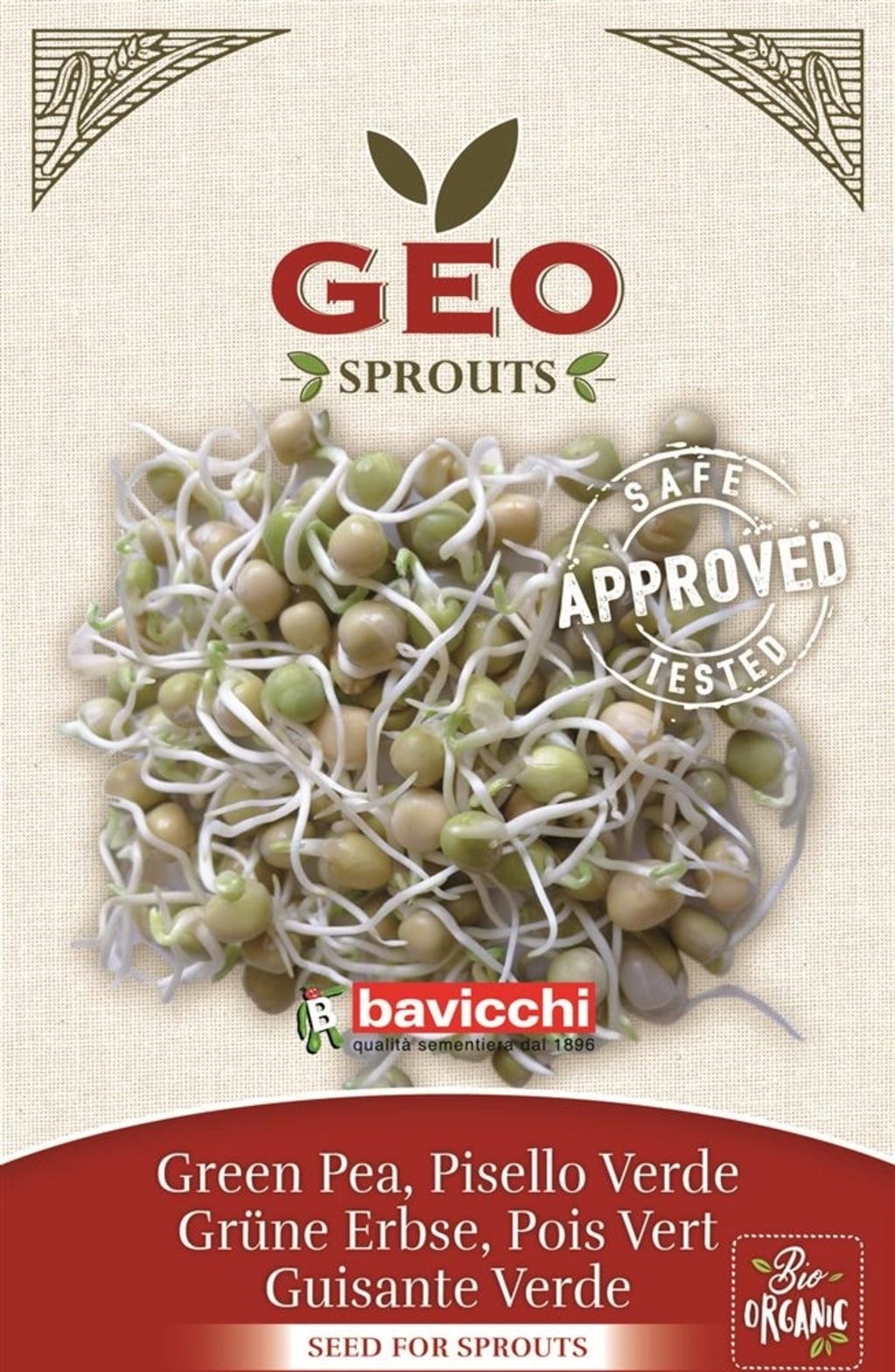 Semi per Germogli di Pisello Verde Bio 90g