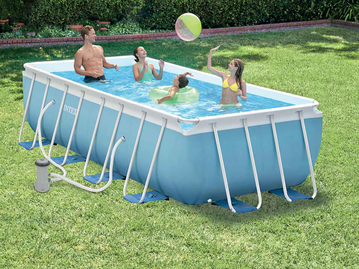 PISCINA PRISMA METAL FRAME 300X175X80 RETTANGOLARE
