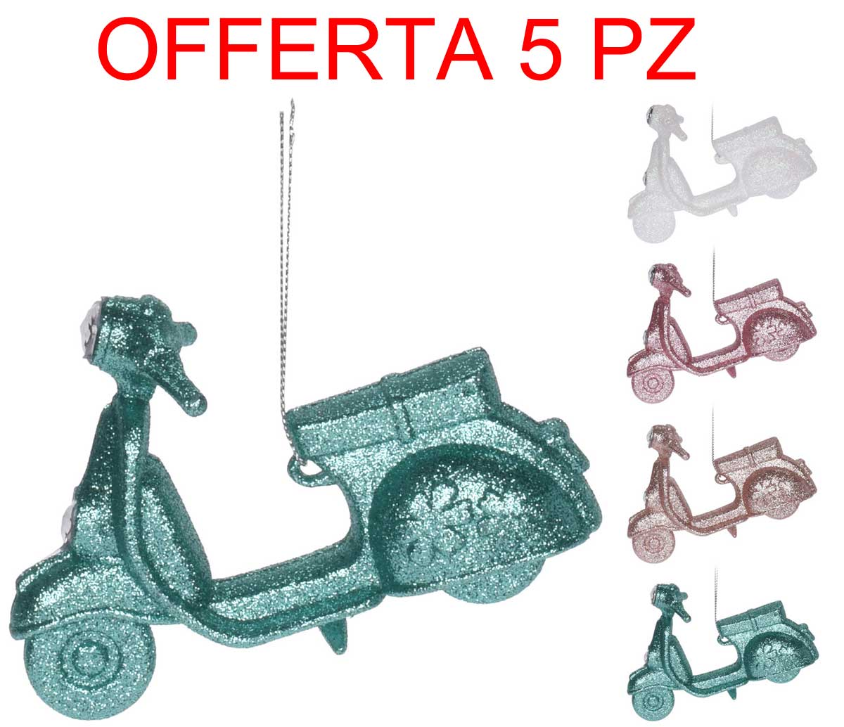 OFFERTA 5 SCOOTER APPENDIBILI 12CM ASSORTITI