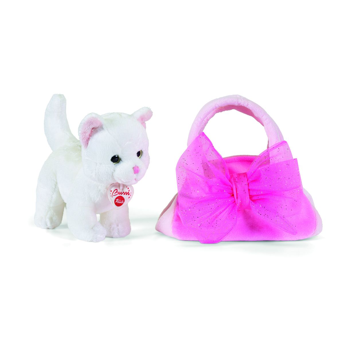 Peluche Gatto in Borsa con Fiocco TRUDI - immagine 2
