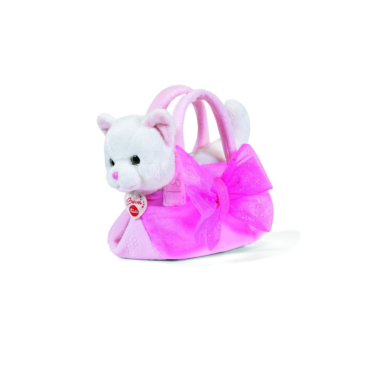 Peluche Gatto in Borsa con Fiocco TRUDI - immagine 1