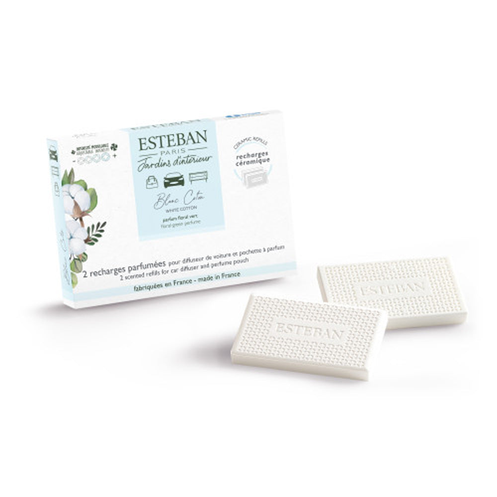 RICARICA DIFFUSORE PER AUTO PROFUMAZIONE BIANCO COTONE 2 PEZZI