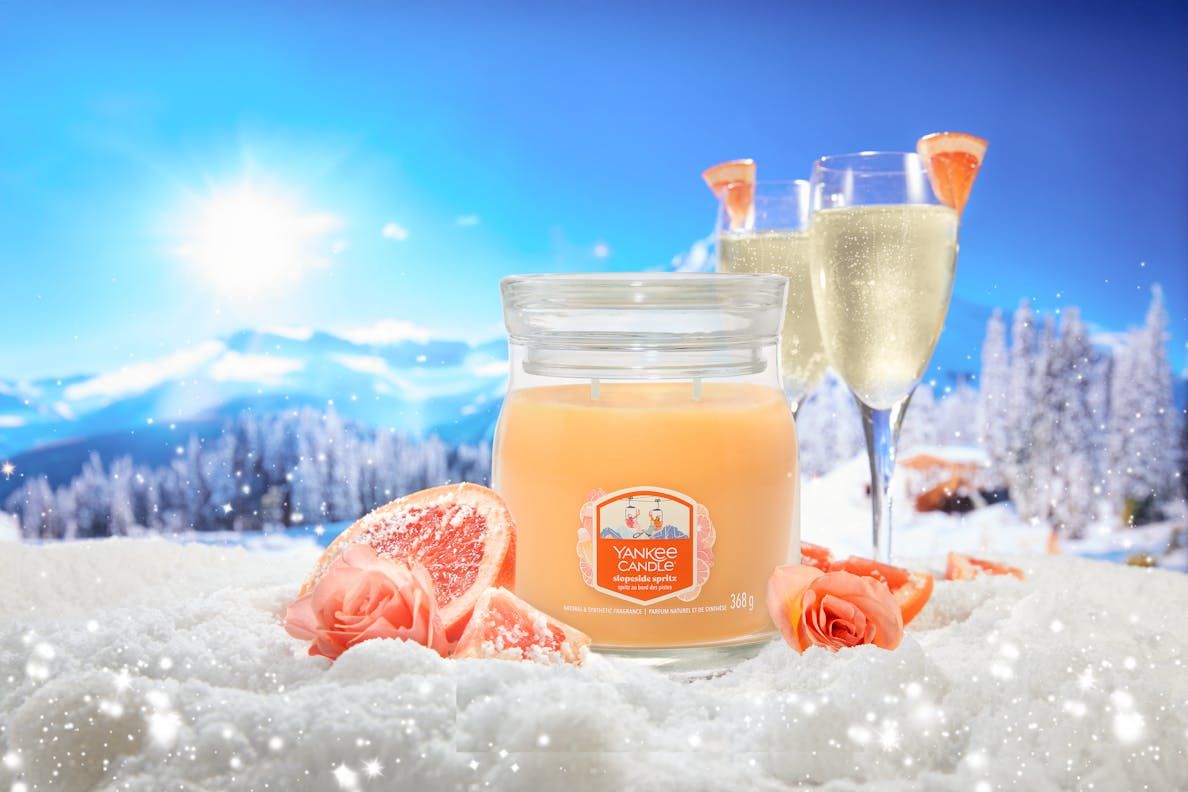 YANKEE CANDLE Giara Media in vetro Slopeside Spritz