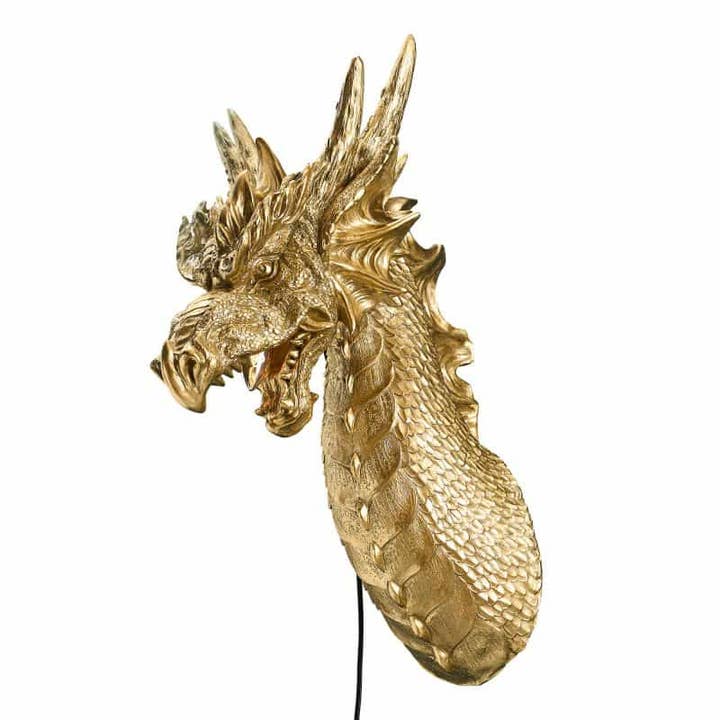 Lampada da Parete Applique Drago Drake 66x27x41 cm Oro WERNER VOSS - immagine 7