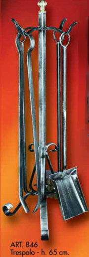 TRESPOLO PER CAMINO 4 ACCESSORI