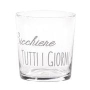 Set 6 bicchieri in vetro "Il Bicchiere di Tutti i Giorni", 355 ml