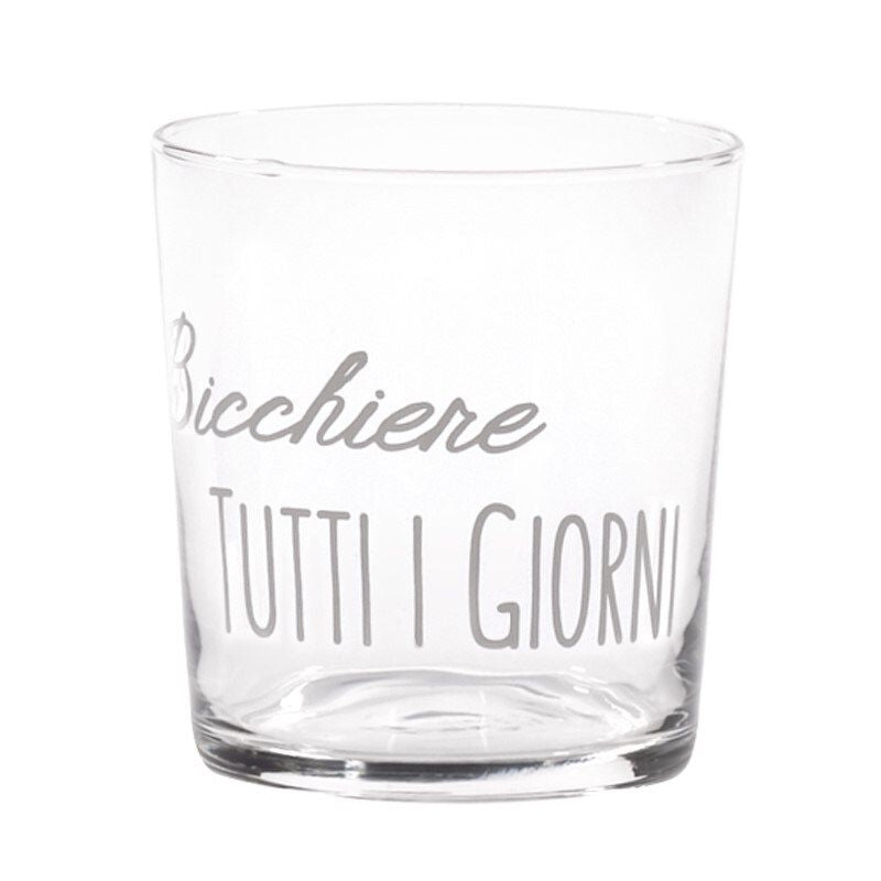 Set 6 bicchieri in vetro "Il Bicchiere di Tutti i Giorni", 355 ml