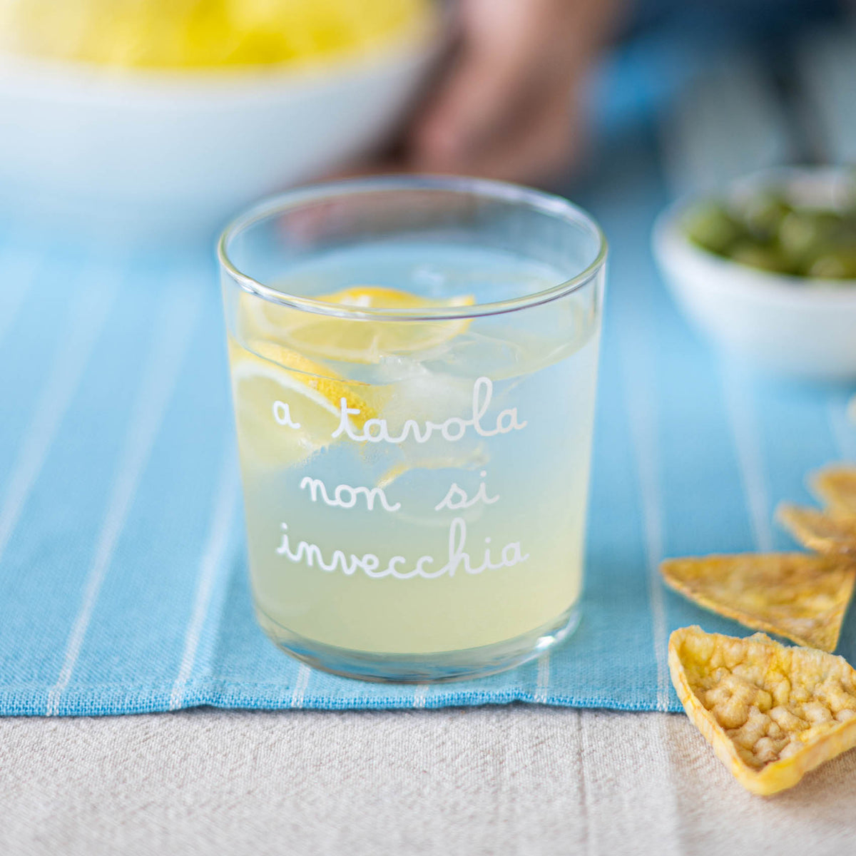 Set 6 Bicchieri Acqua A Tavola Non Si Invecchia 35,5cl Simple Day