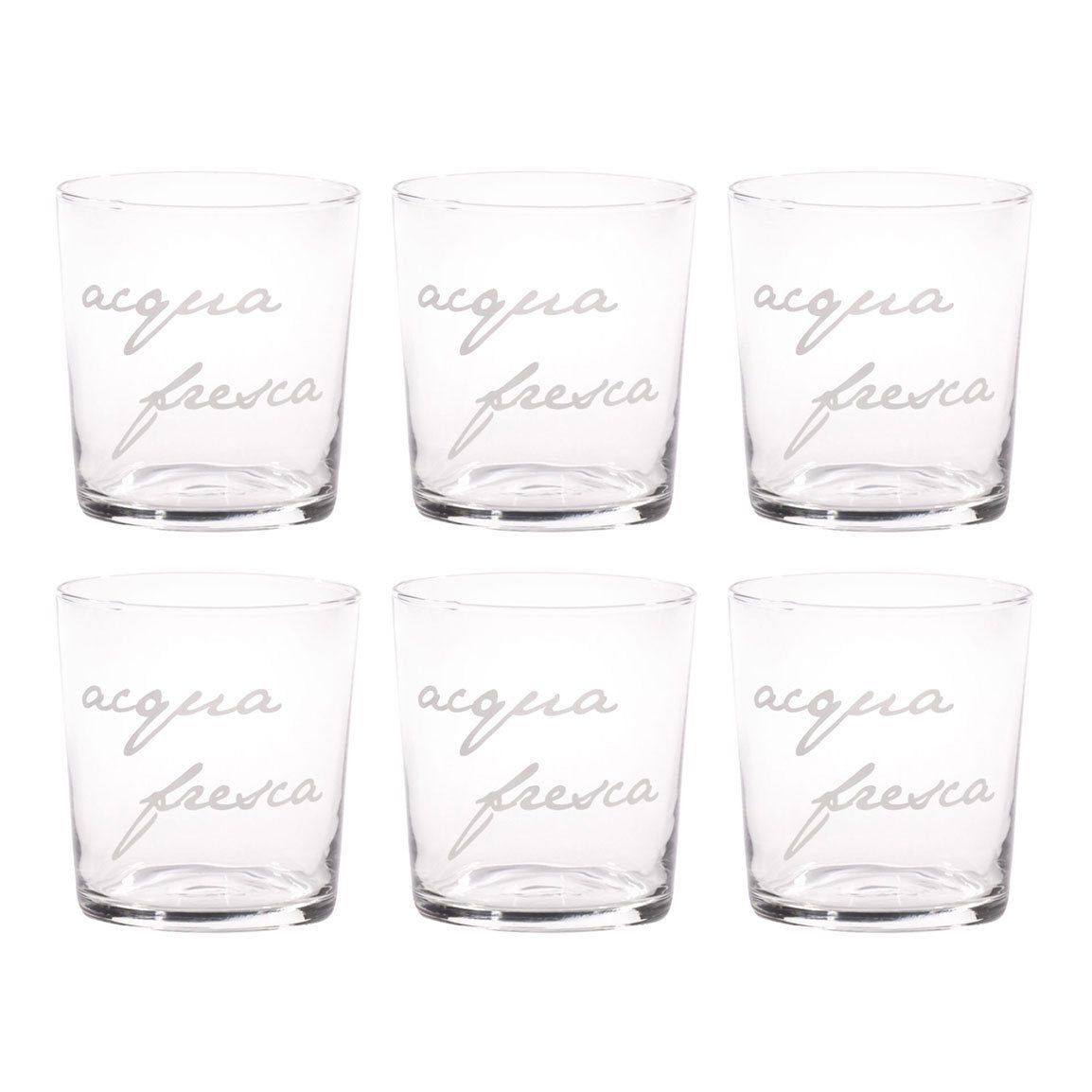 Set 6 bicchieri "Acqua Fresca" 37cl