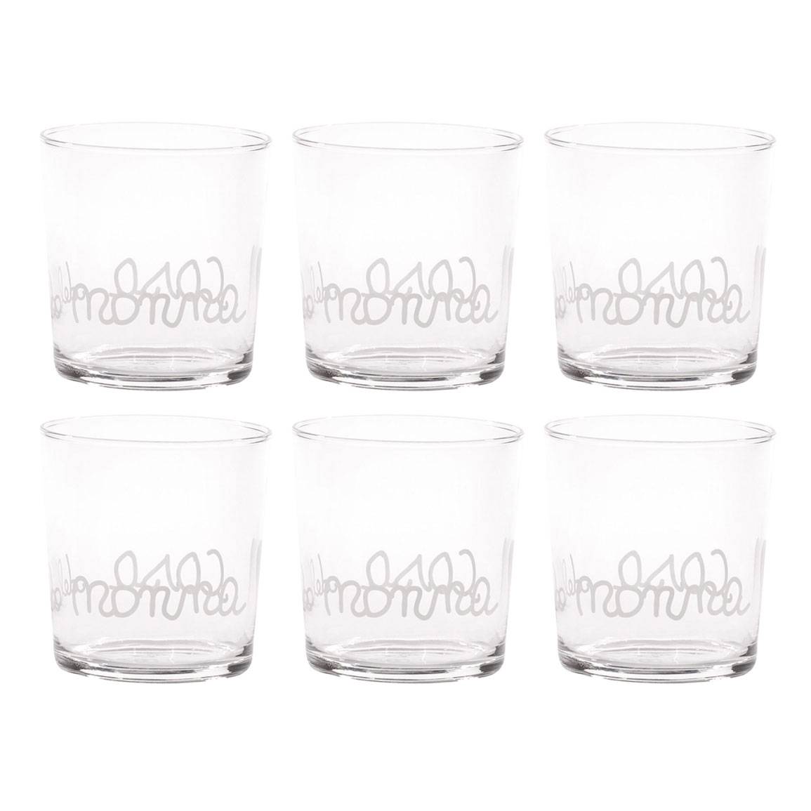 Set 6 bicchieri "Casa della Nonna" 37cl