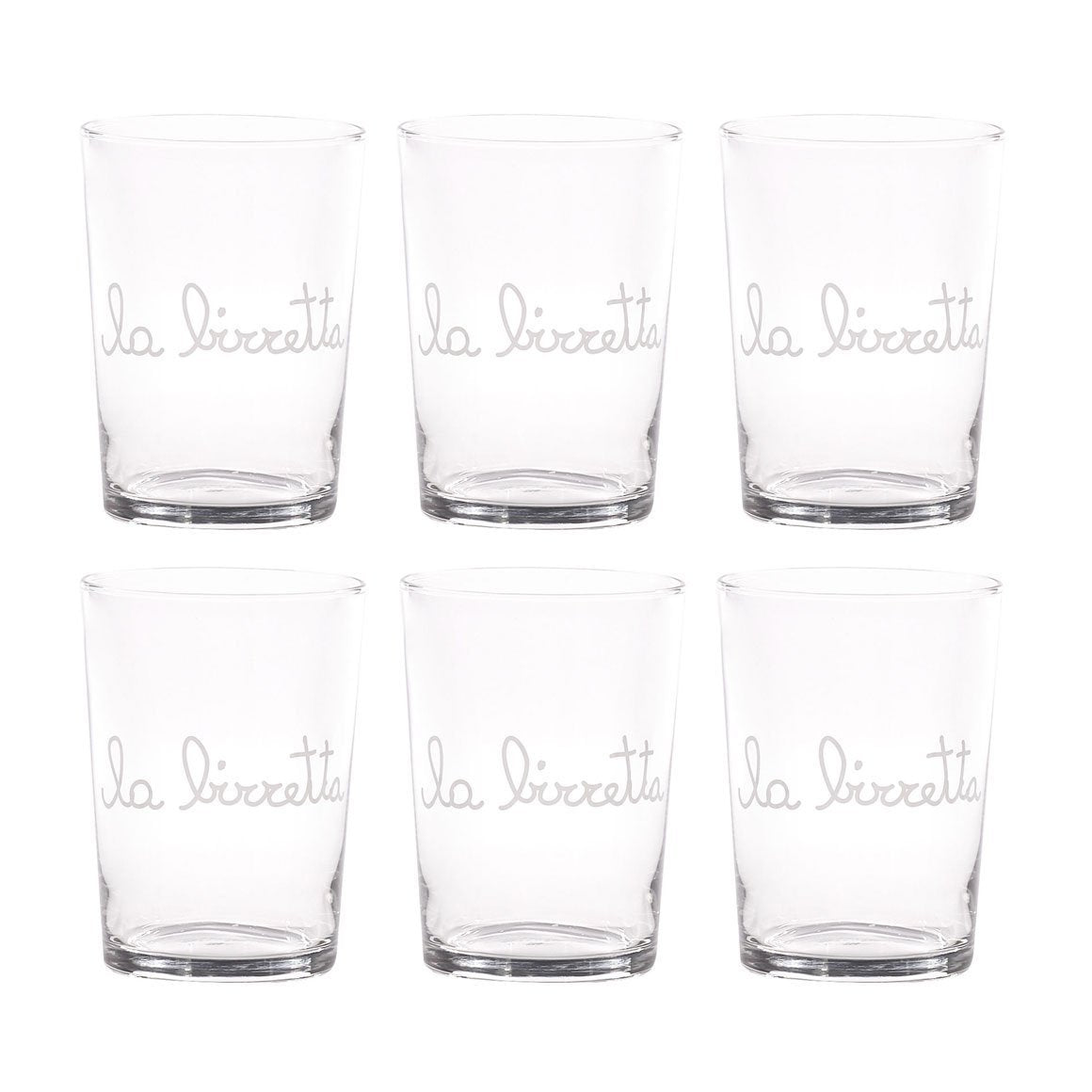 Set 6 bicchieri birra "La Birretta" 50cl
