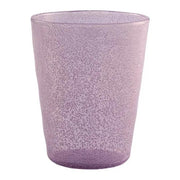 BICCHIERE IN VETRO SOFFIATO ROSA