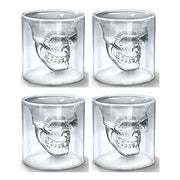 SET BICCHIERINI DA SHOT TESCHIO 4 PEZZI