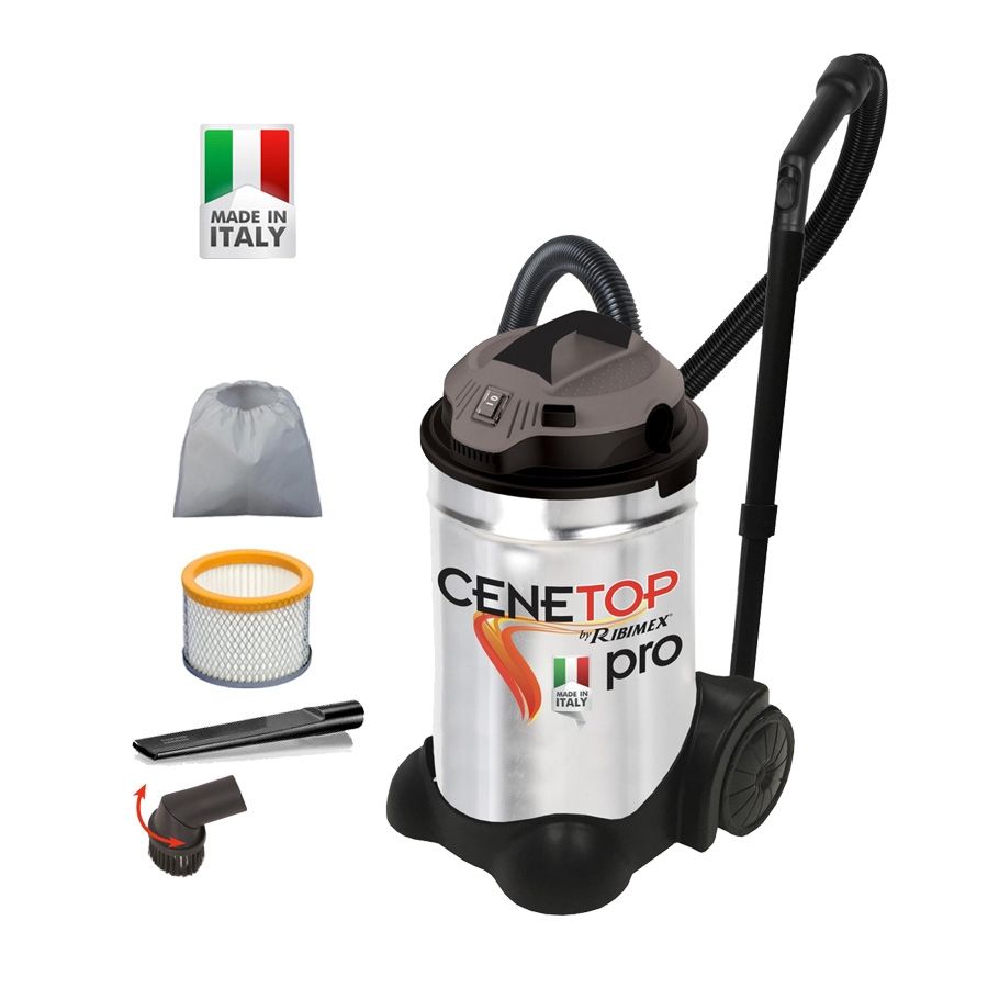BIDONE ASPIRACENERE ELETTRICO RIBITECH CENETOP PRO 1200W