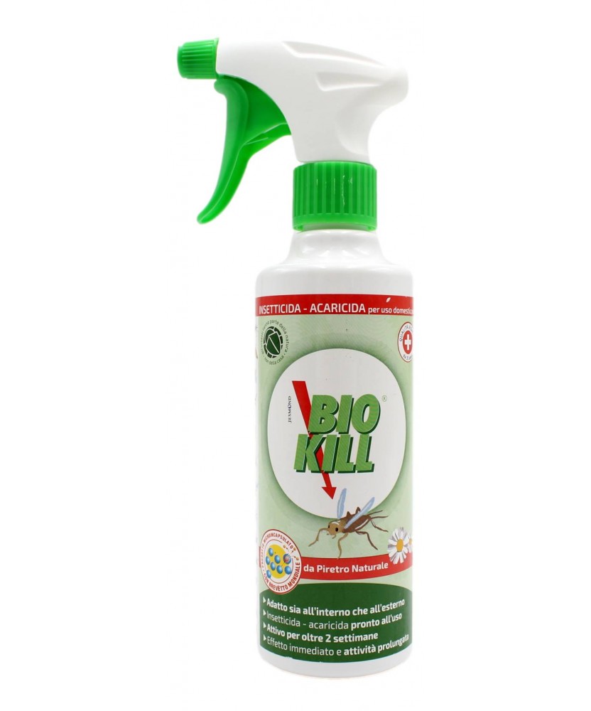 INSETTICIDA ACARICIDA DA PIRETRO NATURALE BIO KILL SPRAY 375ML