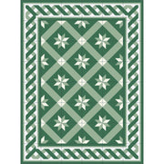 TOVAGLIETTA 45X34 CM DECORO BIZANTINO VERDE