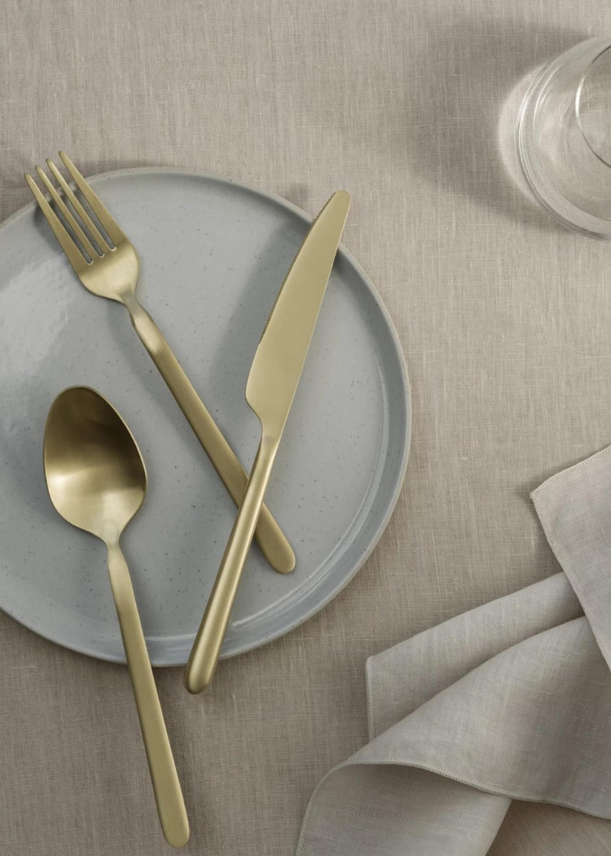 SET POSATE 16 PEZZI LINEA STELLA CHAMPAGNE