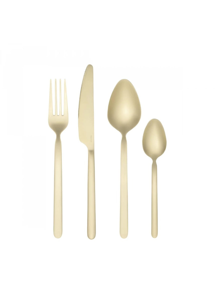 SET POSATE 16 PEZZI LINEA STELLA CHAMPAGNE