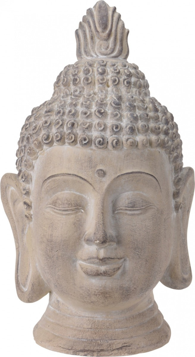 TESTA BUDDHA 26X25X41 BIANCO