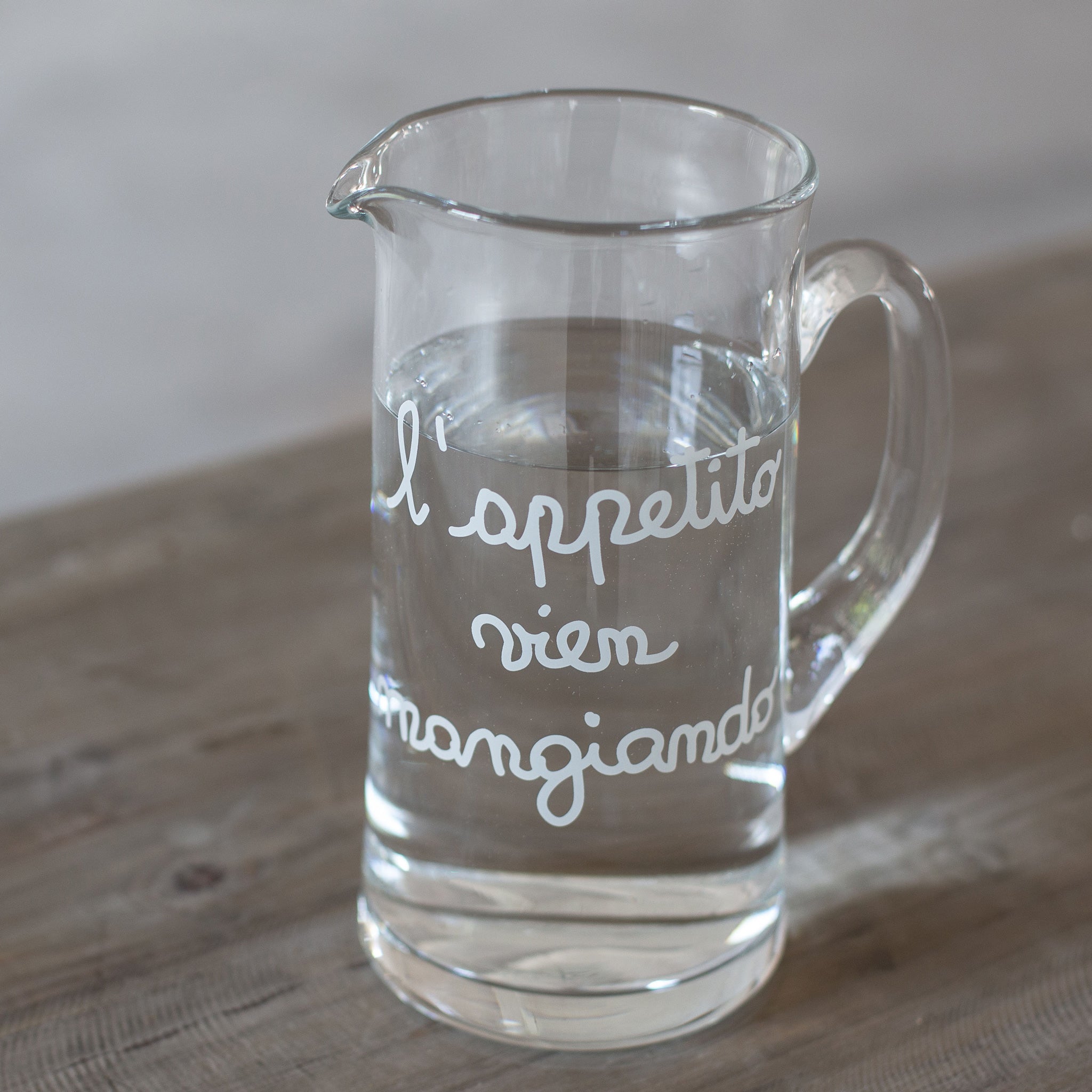 Brocca L'Appetito vien Mangiando 1.2 litri decoro bianco Simple Day