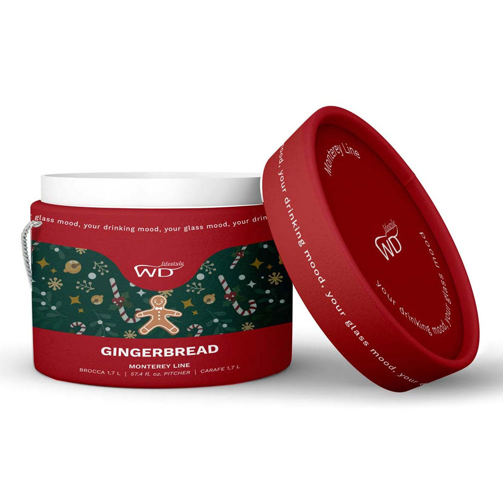 BROCCA IN VETRO BOROSILICATO CON PAN DI ZENZERO