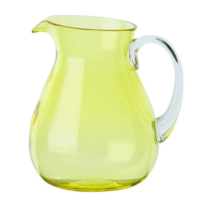 BROCCA CON MANICO PICCOLA IN VETRO 1LT GIALLO