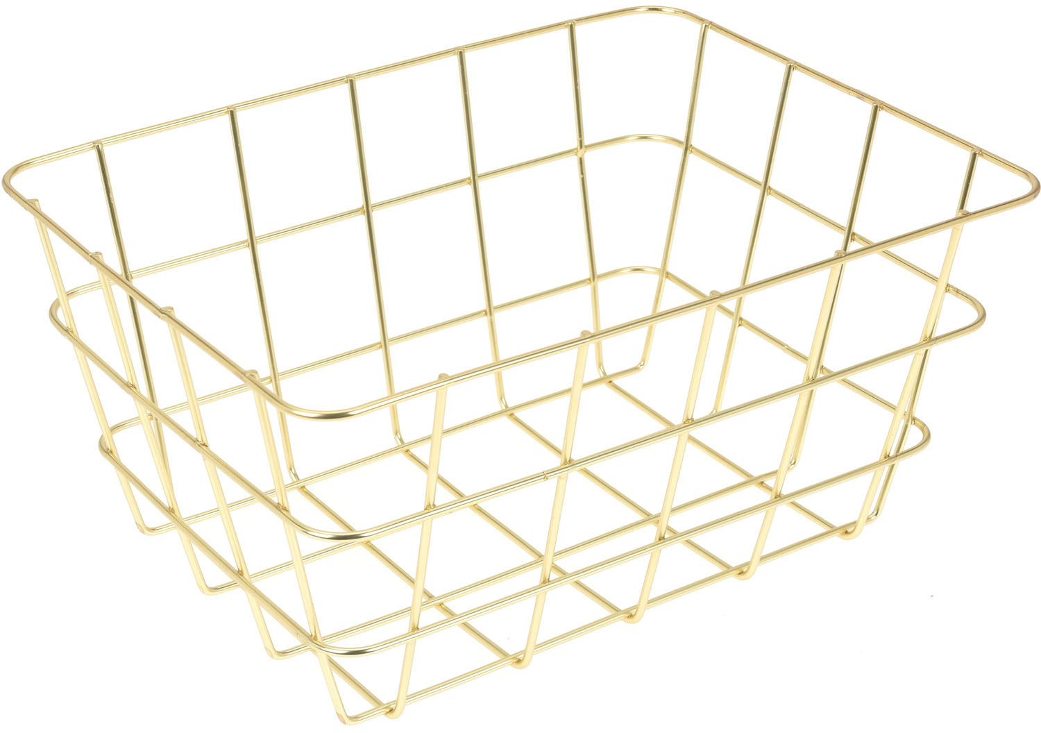 OFFERTA 2 CESTI BASKET 10.5X8.5X7 CM COLOR ORO