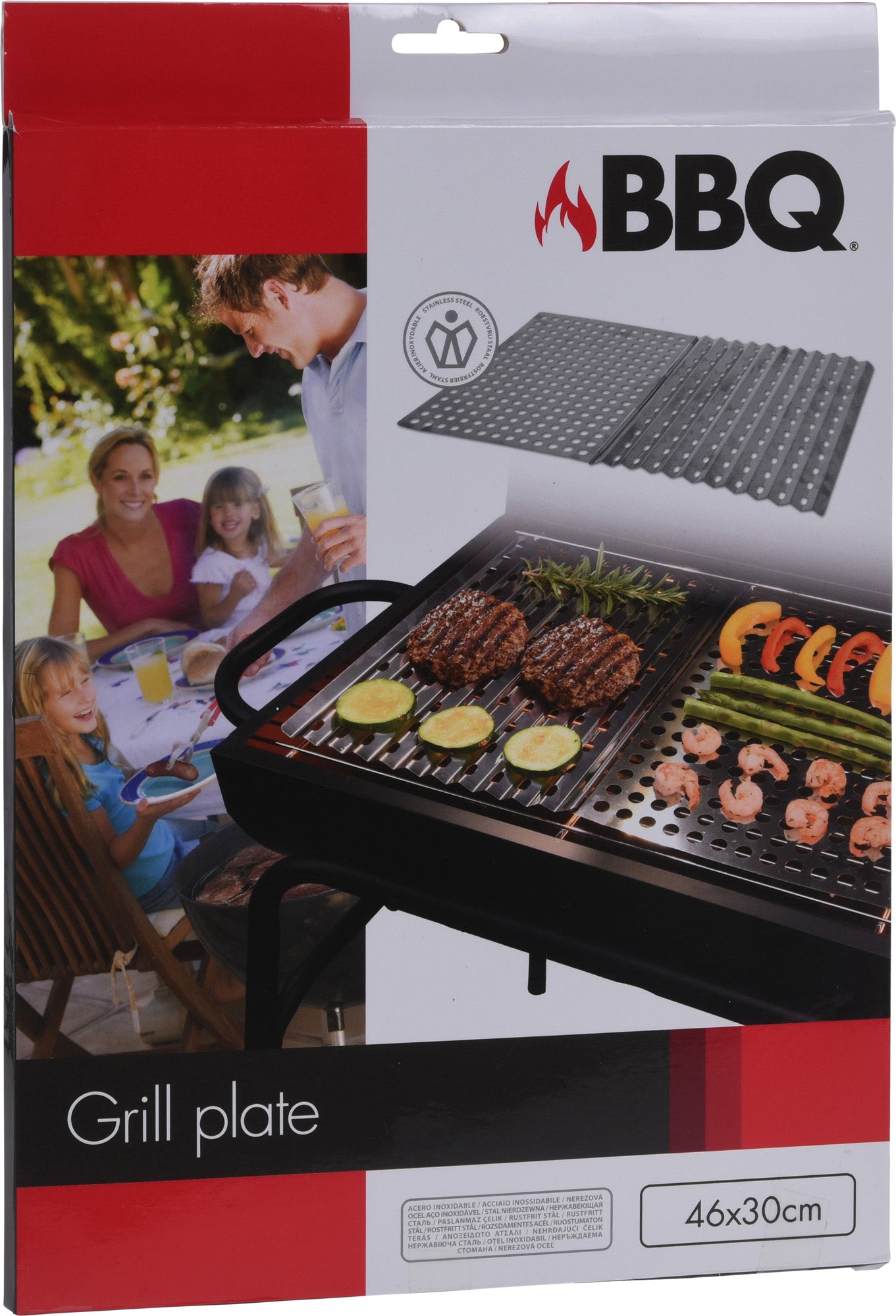 SET 2PZ GRIGLIA PER BARBECUE IN ACCIAIO INOX