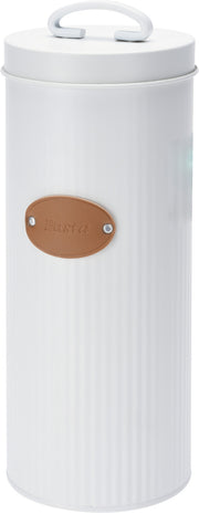 BOX CONTENITORE PER PASTA IN METALLO 11X27CM BIANCO