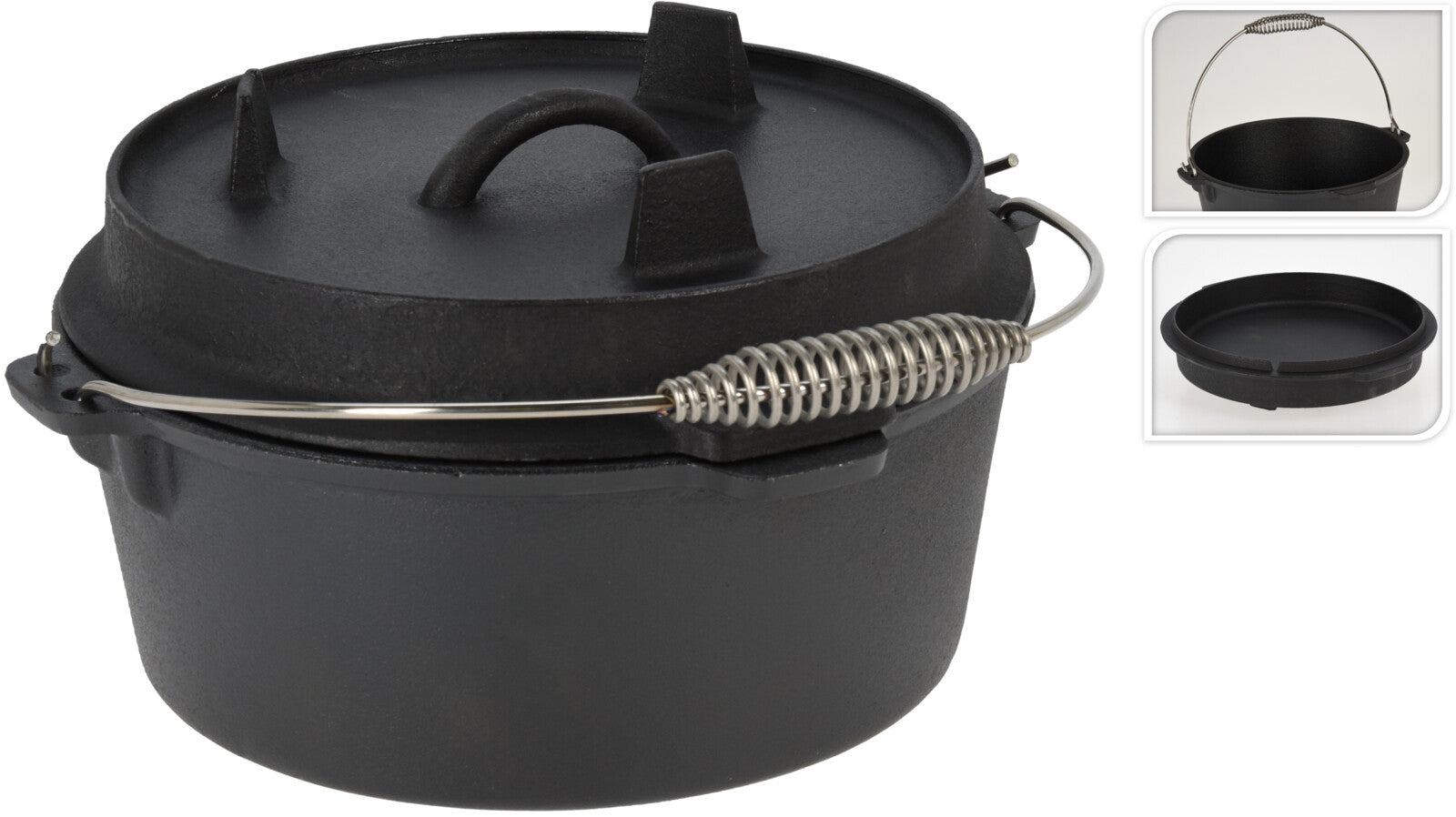 PENTOLA FORNO OLANDESE DA BARBECUE 25CM
