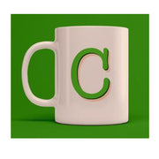 TAZZINA IN CERAMICA 12CL LETTERA C CREAMY MATT