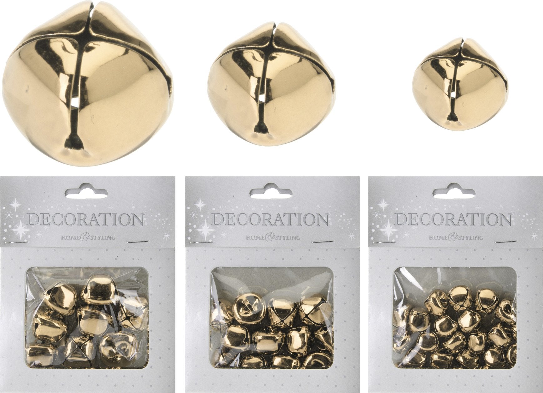OFFERTA 3 CONFEZIONI DI CAMPANELLE ORO ASSORTITE