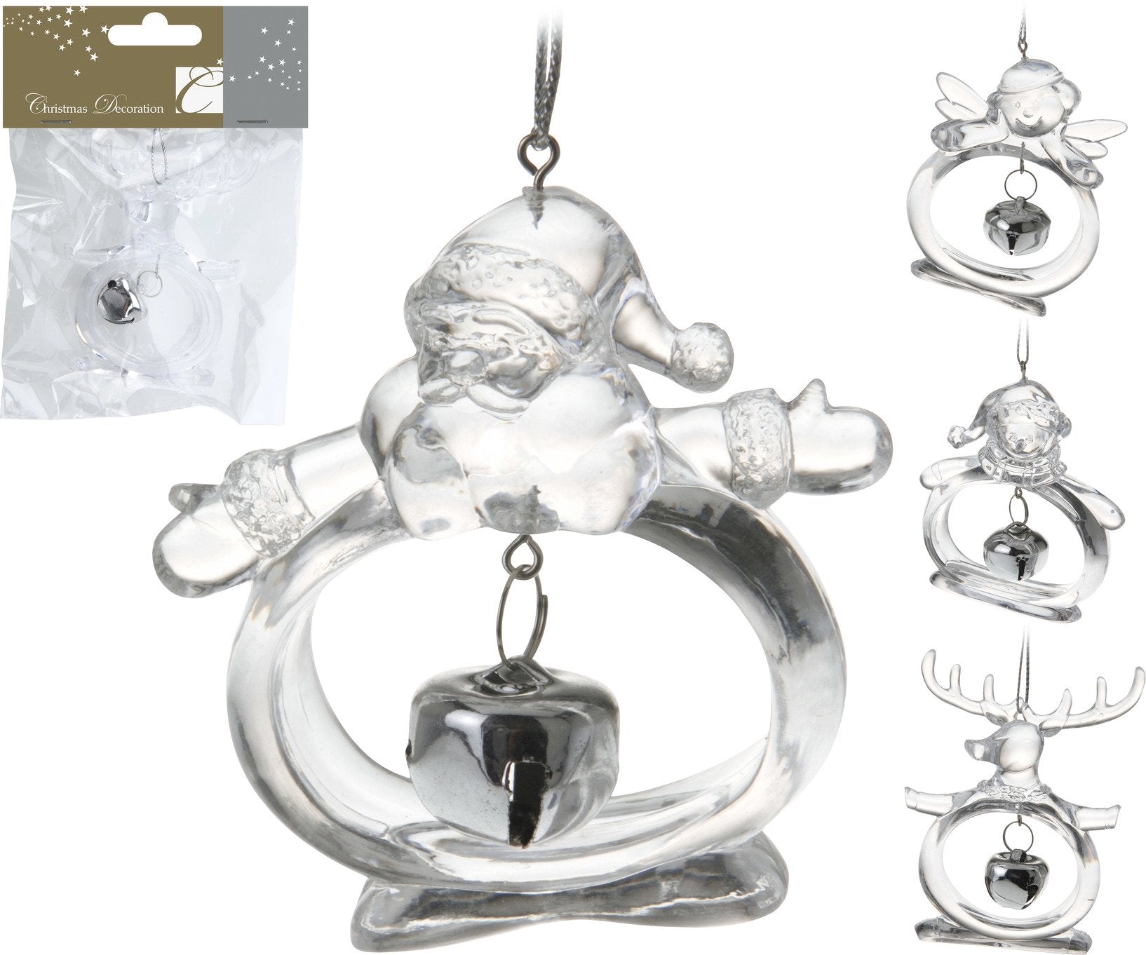 OFFERTA 3 PENDENTI NATALIZI 7CM ASSORTITI APPENDIBILI