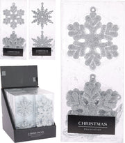 OFFERTA 24 PENDENTI FIOCCHI DI NEVE ARGENTO ASSORTITI